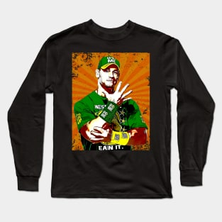 John Cena // Retro Comics Style Long Sleeve T-Shirt